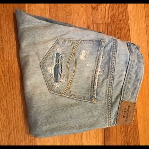 Abercrombie and Fitch Distressed Boyfriend Jeans